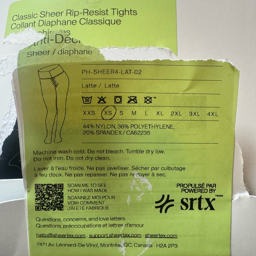 Sheertex Classic Sheer Rip-Resist Tights